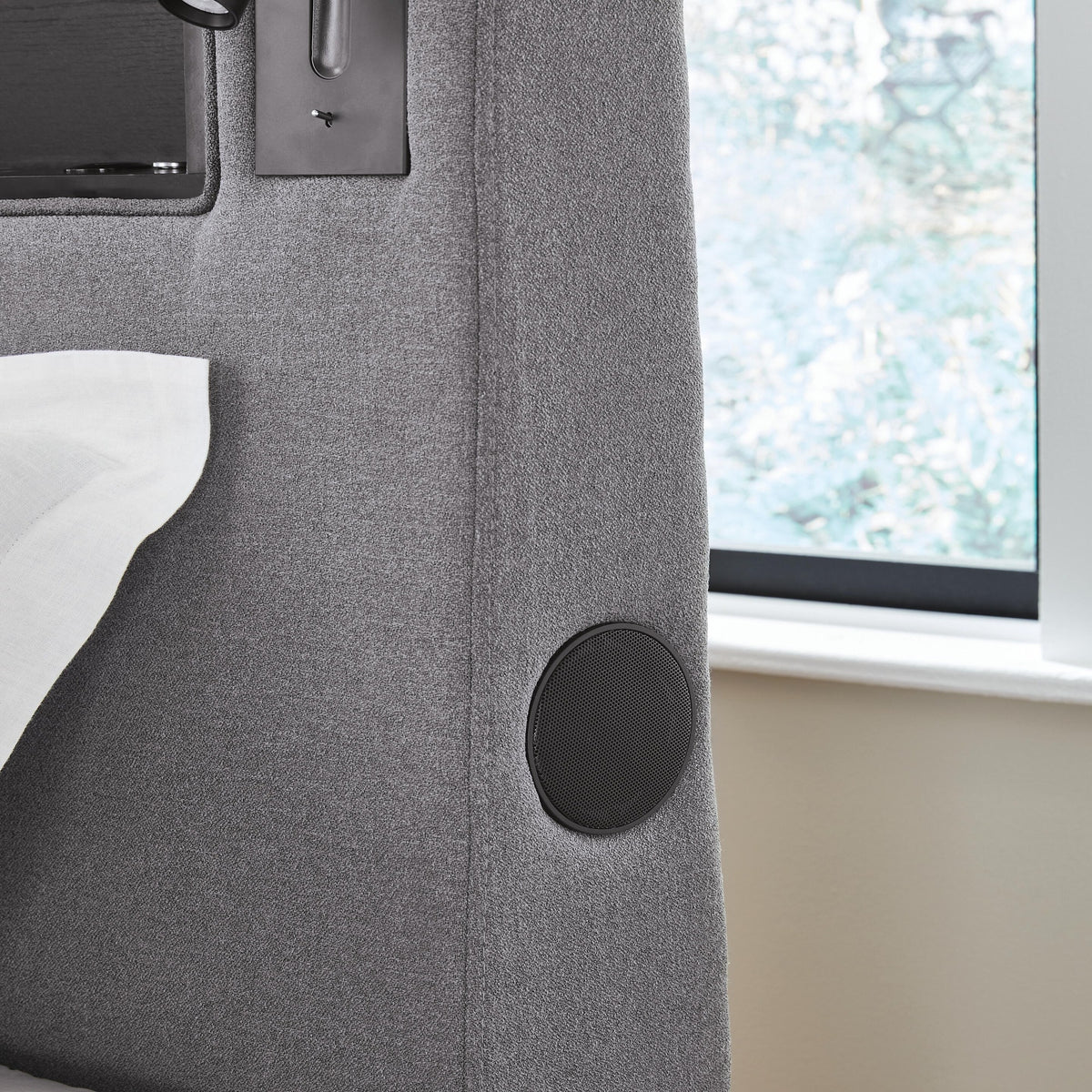 Finigale Twin Upholstered Bed with Wireless Audio (PCB2721-SI) - Image 14