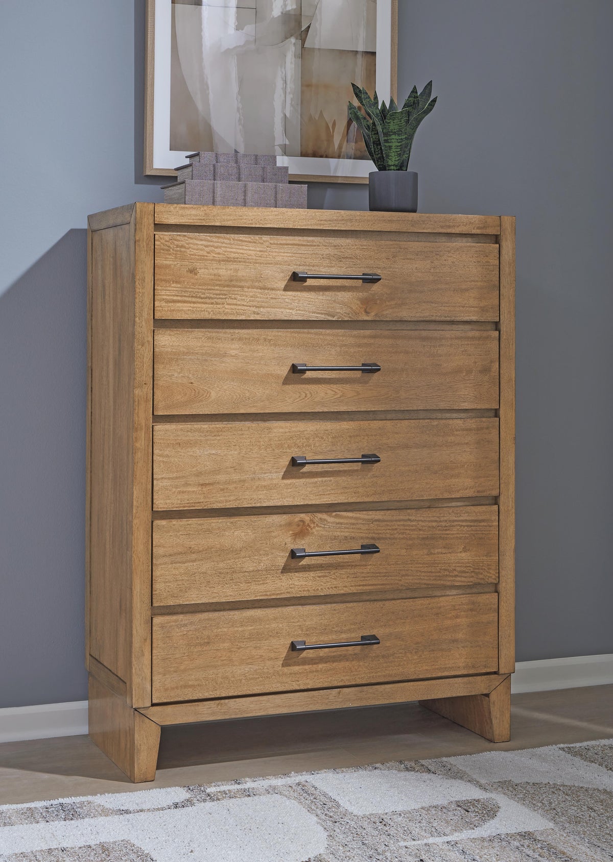 Sherbana Chest of Drawers - Light Brown  (B833-SI) - Image 6