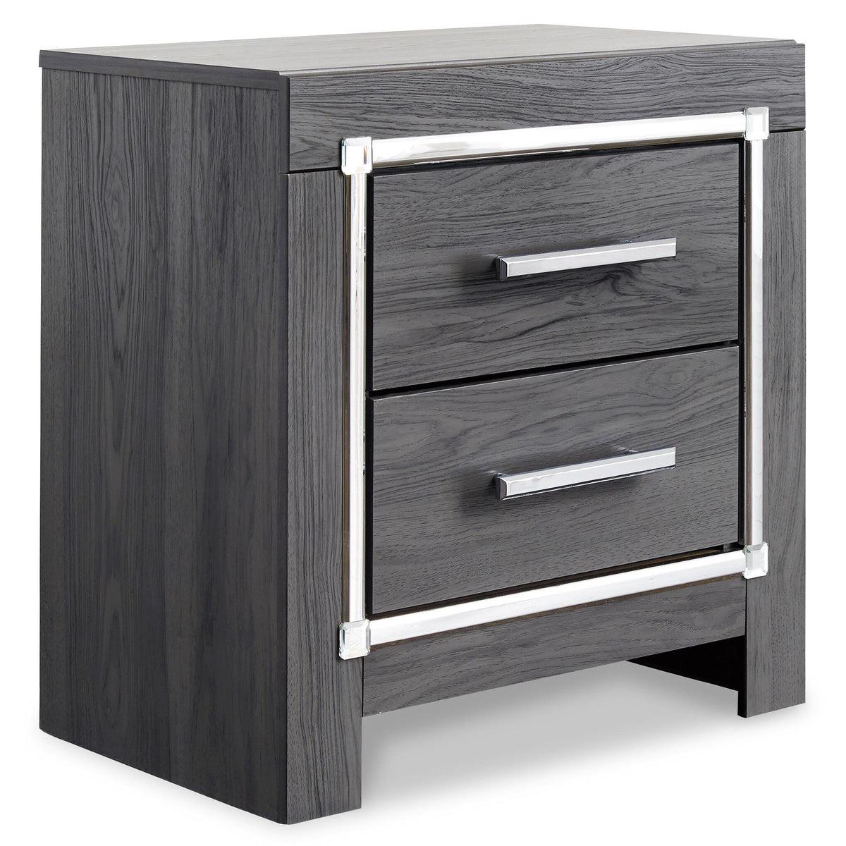 Lodanna Upholstered Storage Bed, Dresser, Mirror, Chest, and Nightstand - Gray  (B214-SI) - Image 6