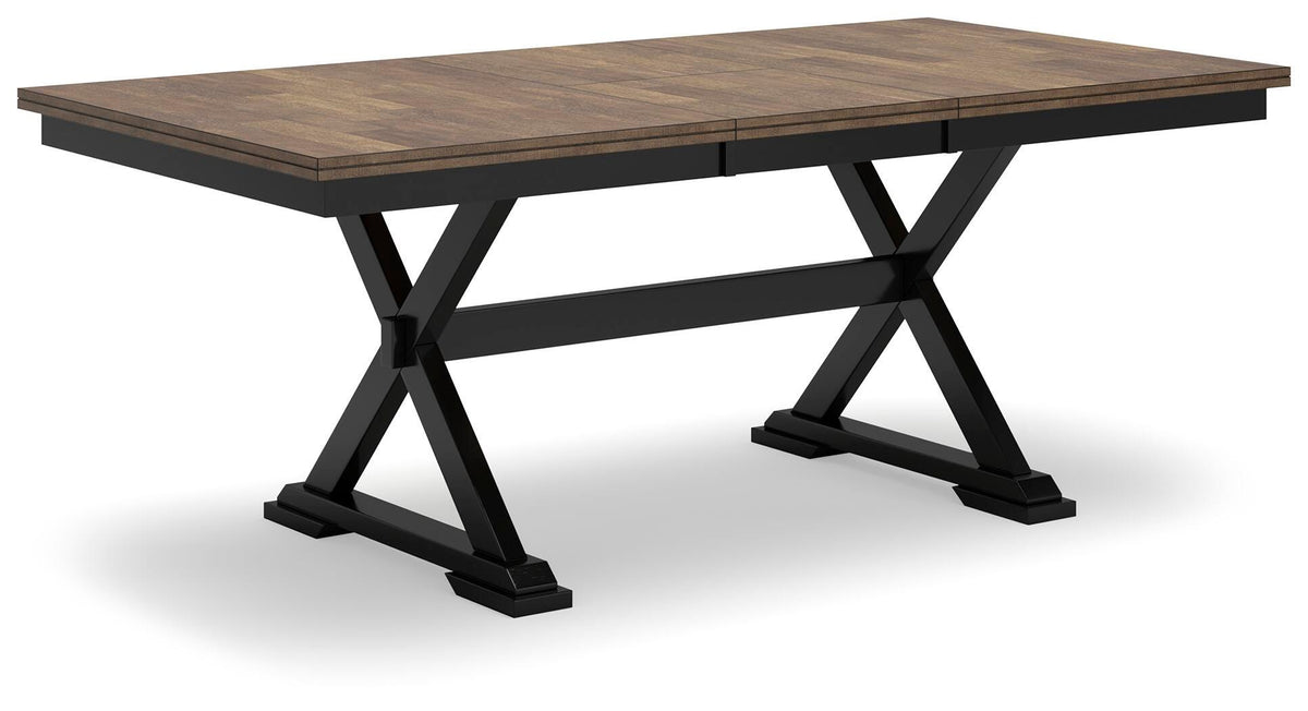 Wildenauer Dining Table, 4 Chairs and Bench (D634-SI) - Image 4