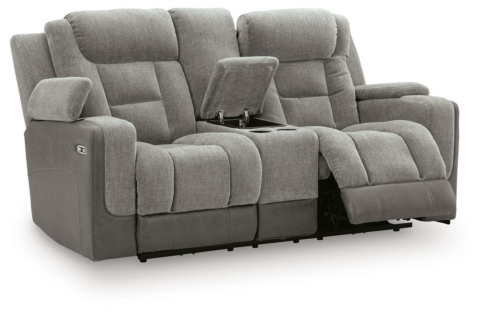 Mixed Motion Power Reclining Loveseat with Console (PC83505-SI) - Image 4