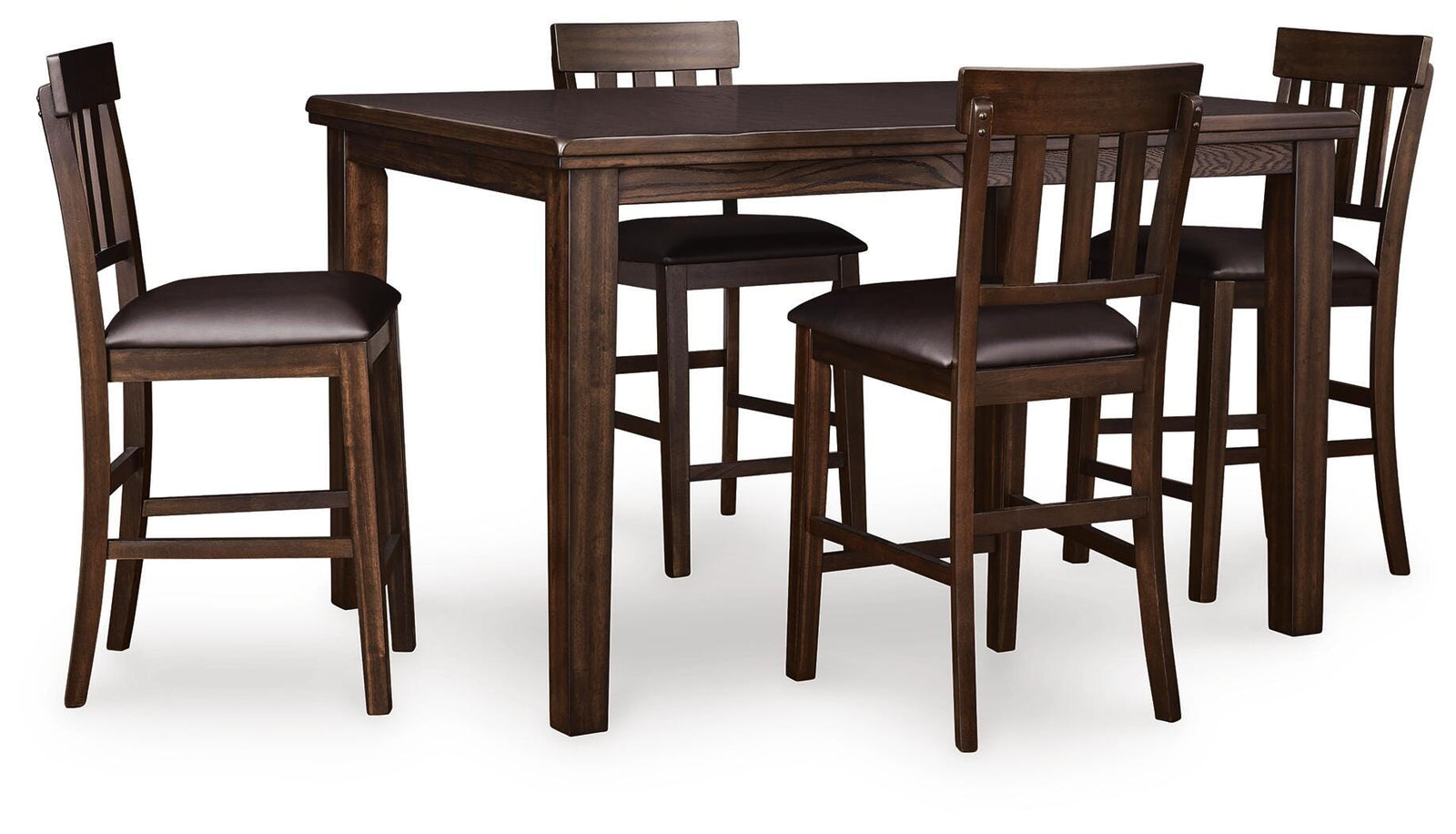 Haddigan Counter Height Dining Table and 4 Barstools (D596-SI)