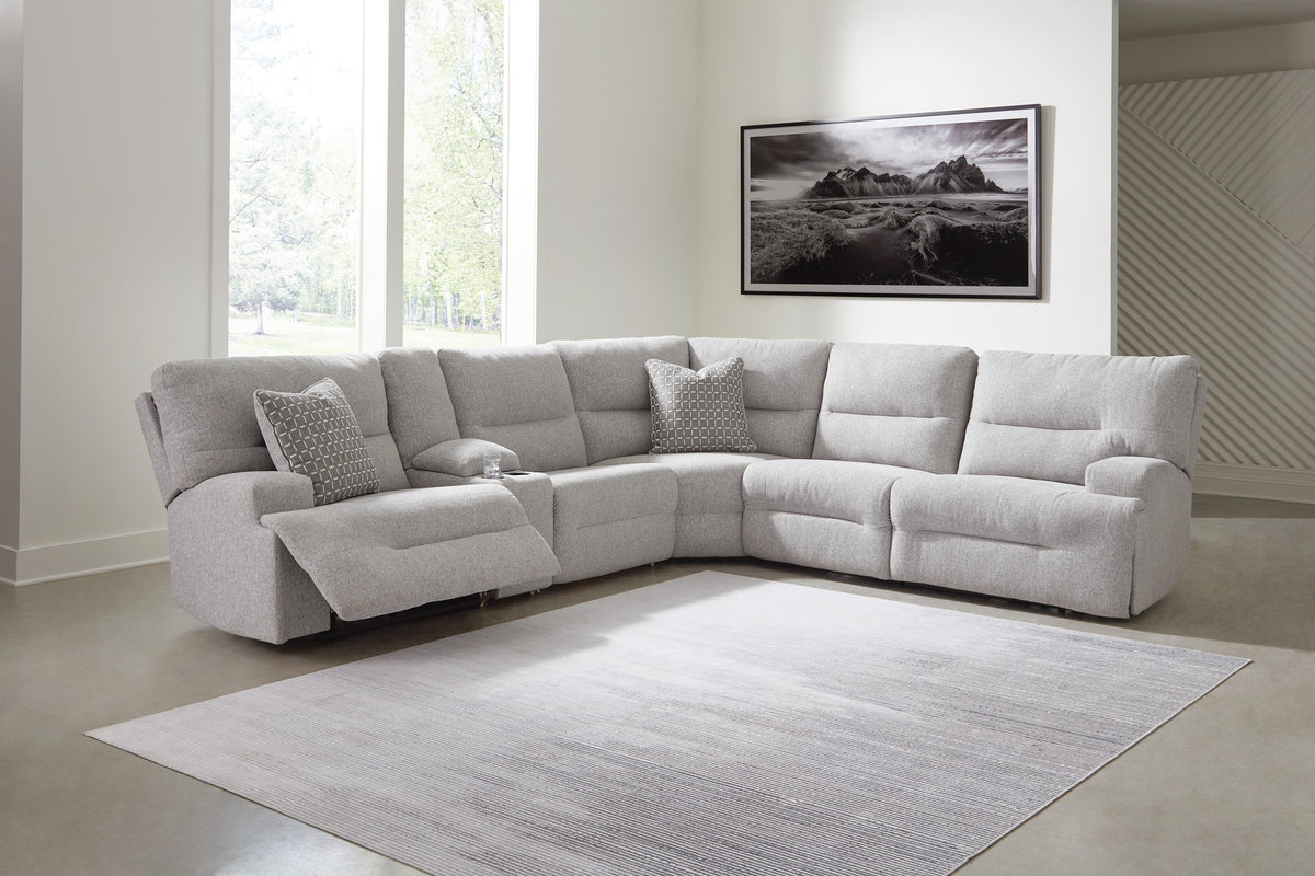 Acklen Place 6-Piece Power Reclining Sectional (93605-SI) - Image 28