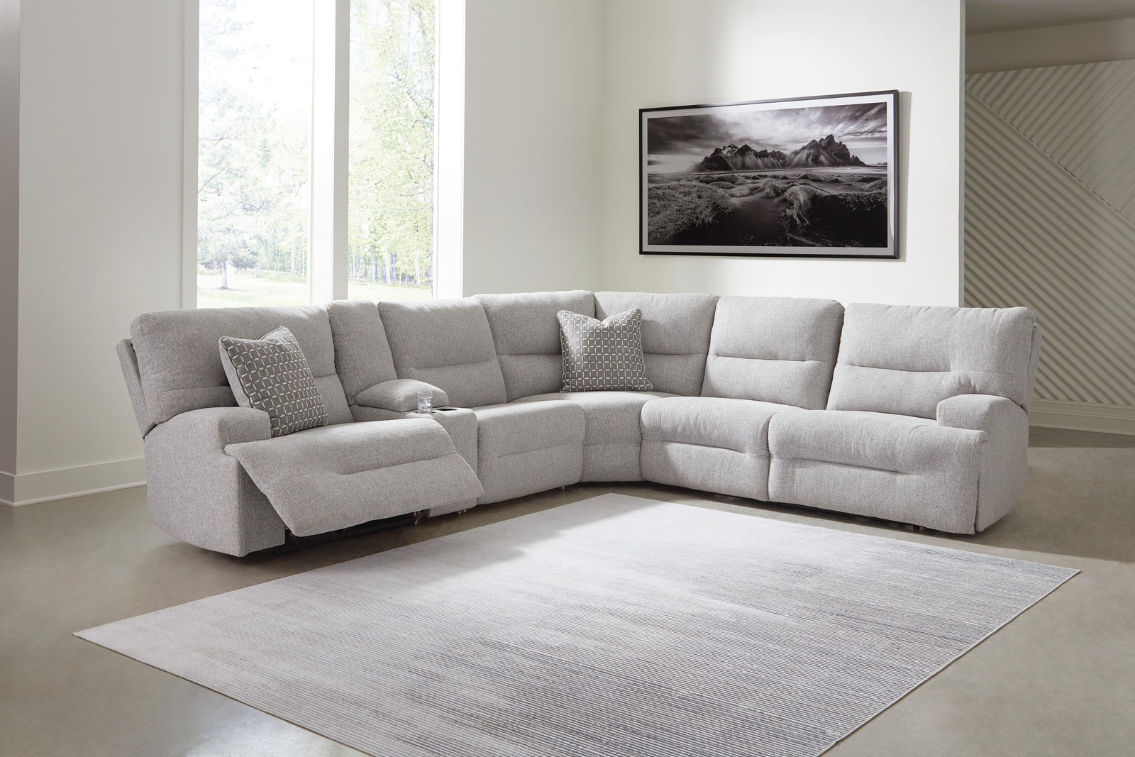 Acklen Place 6-Piece Power Reclining Sectional (93605-SI) - Image 28