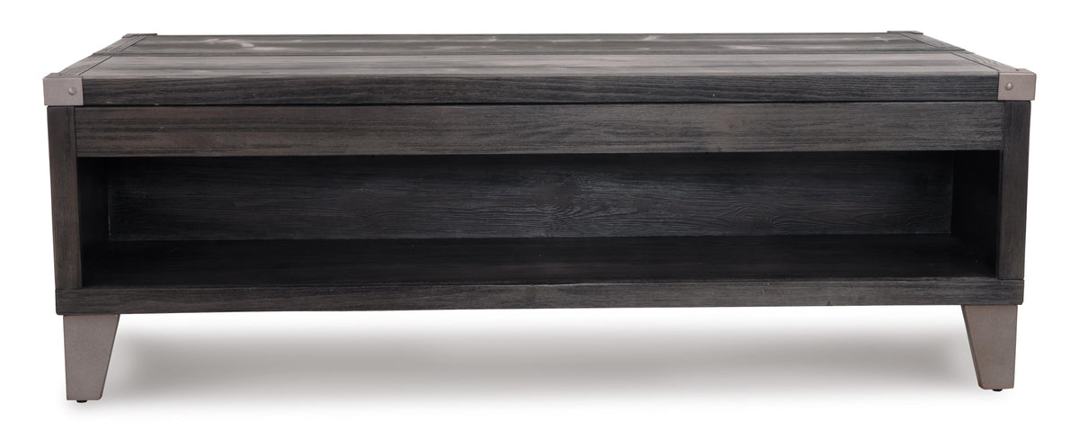Todoe Coffee Table with Lift Top - Dark Gray  (T901-SI) - Image 14