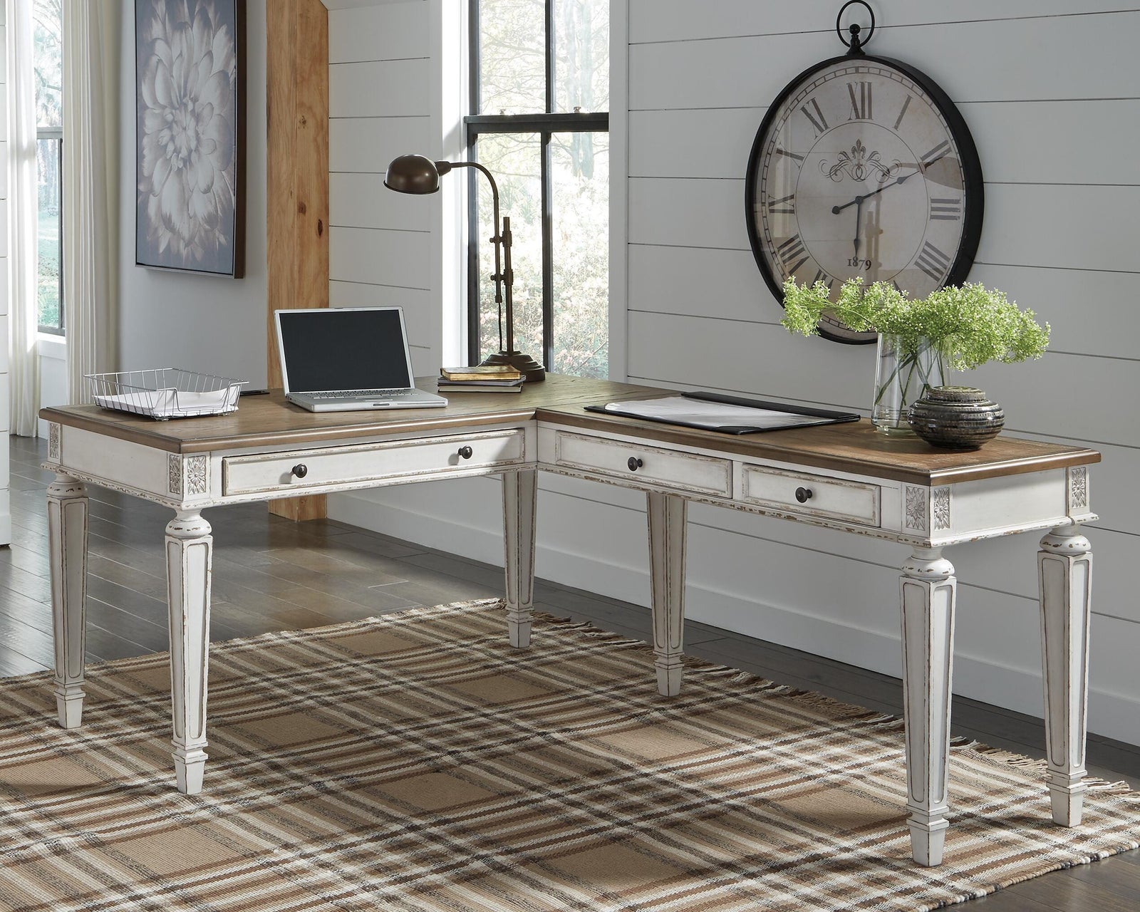Realyn Home Office Desk and Bookcase (H743-SI) - Image 8