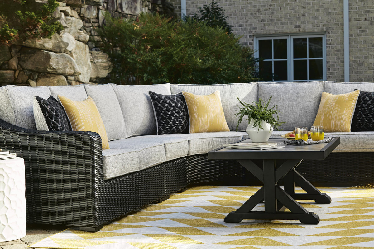 Beachcroft 2-Piece Outdoor Loveseat with Cushion (P792-SI) - Image 90