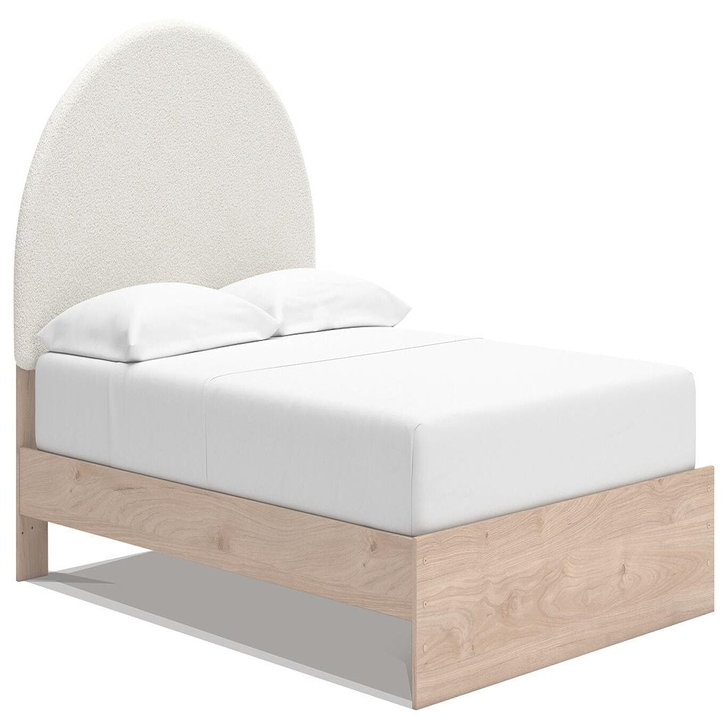Arloster Full Upholstered Panel Bed, Dresser and Mirror (PCB1566-SI) - Image 10
