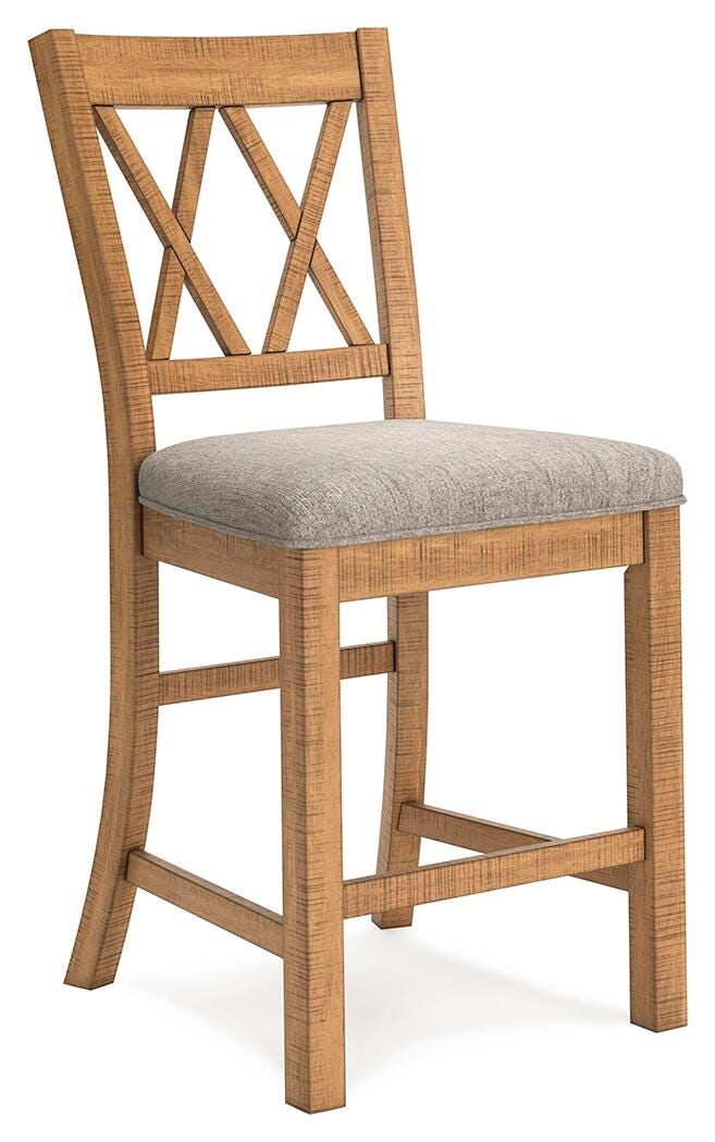 Havonplane Counter Height Extension Dining Table and 4 Barstools (D773-SI) - Image 3