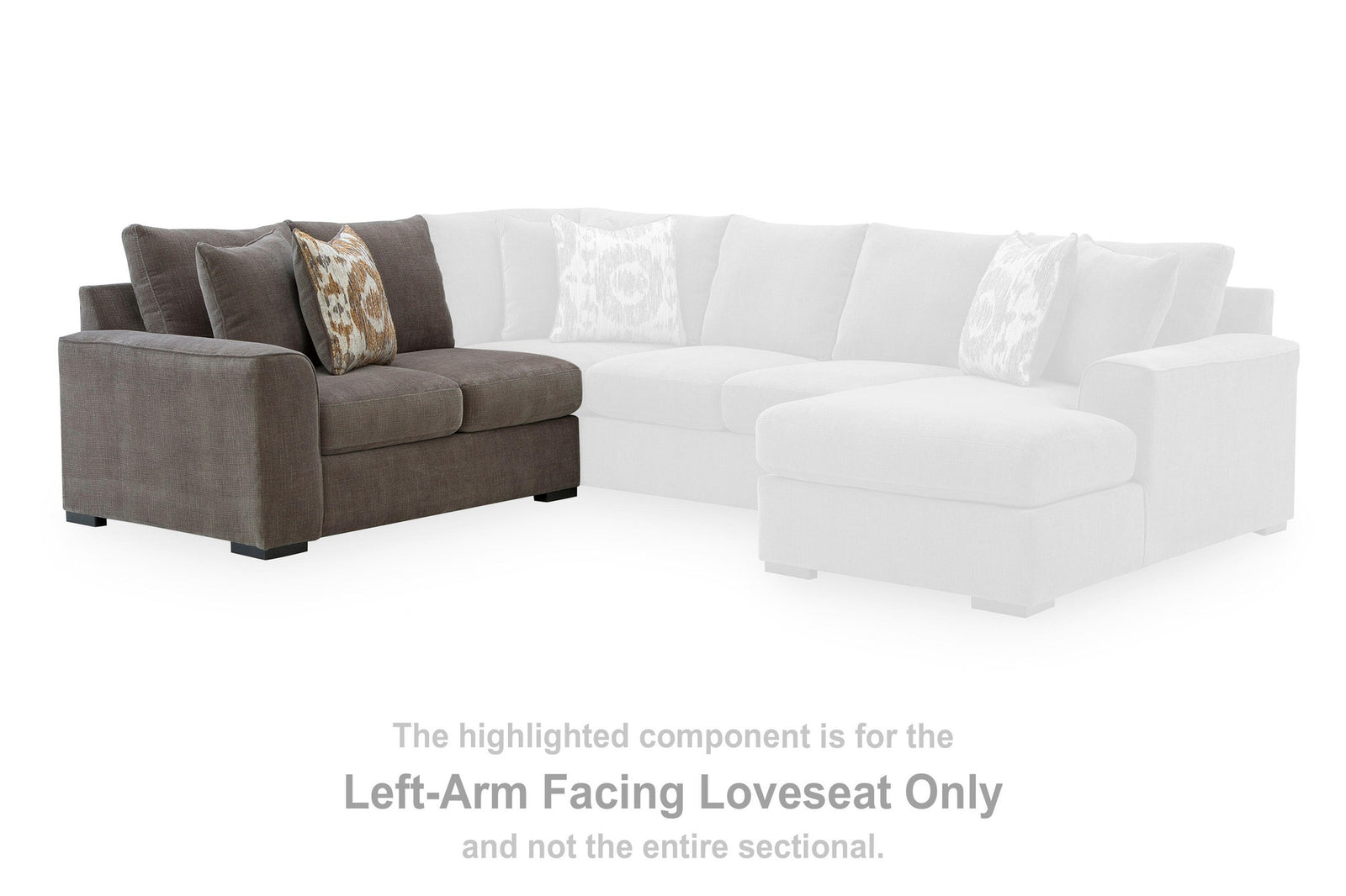 Larson Levee Right-Arm Facing Armless Loveseat with Wedge (PC86205-SI) - Image 15
