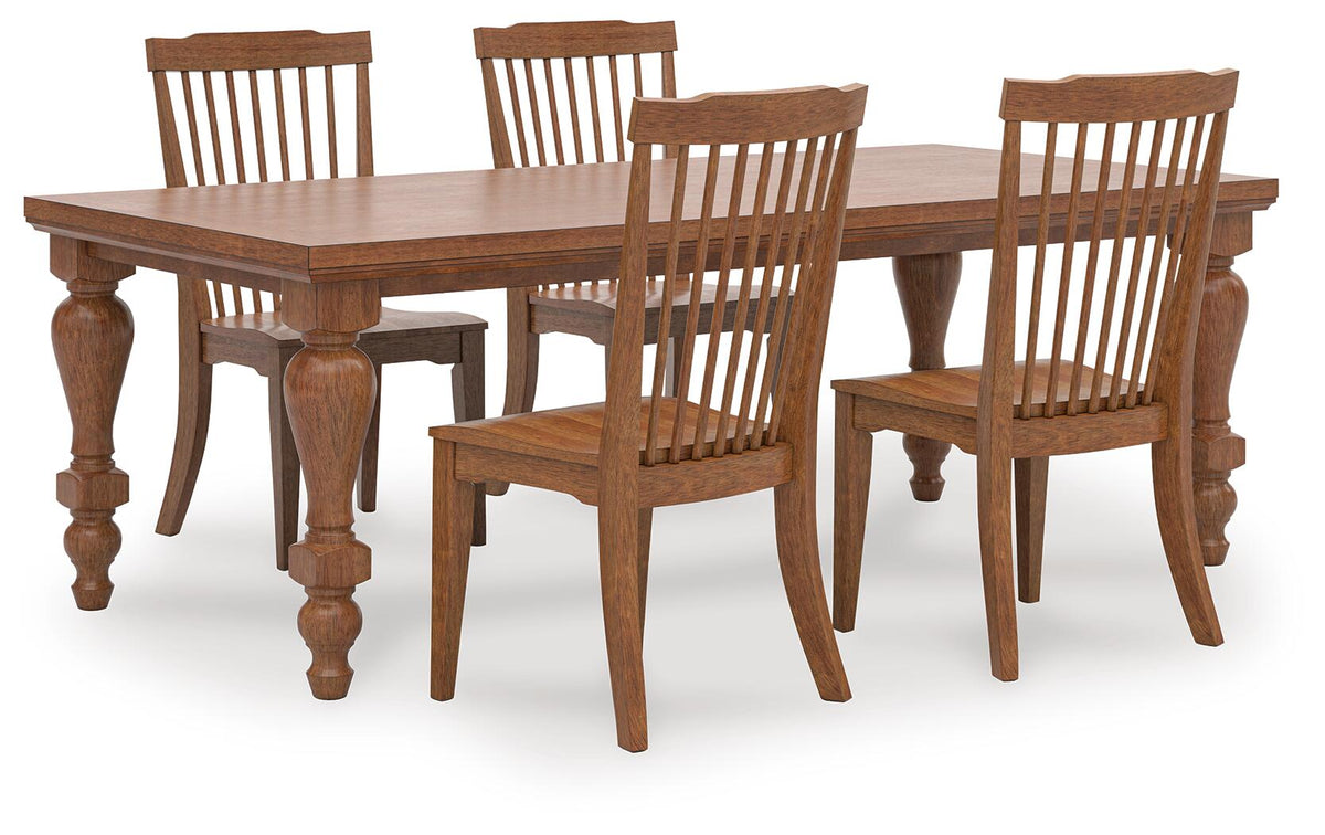 Greddinton Dining Table and 4 Chairs (PCD824-SI)