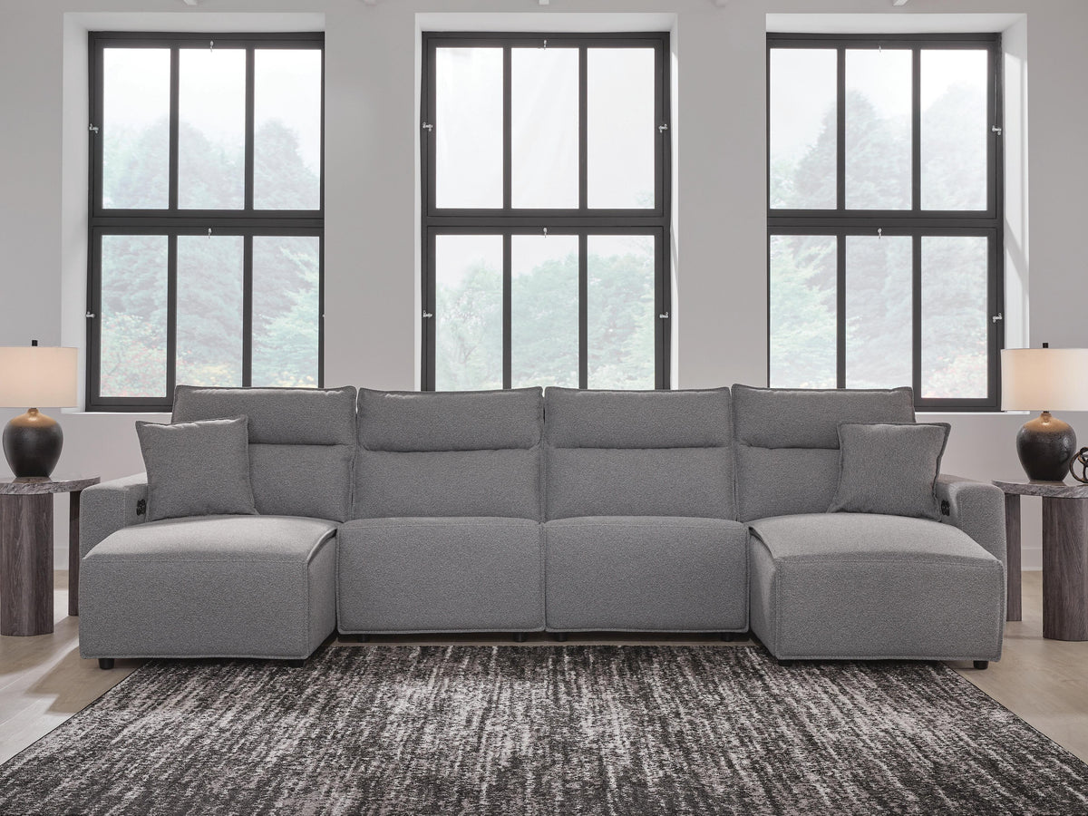 Modmax II 4-Piece Power Reclining Sectional with Chaise (65906-SI) - Image 2