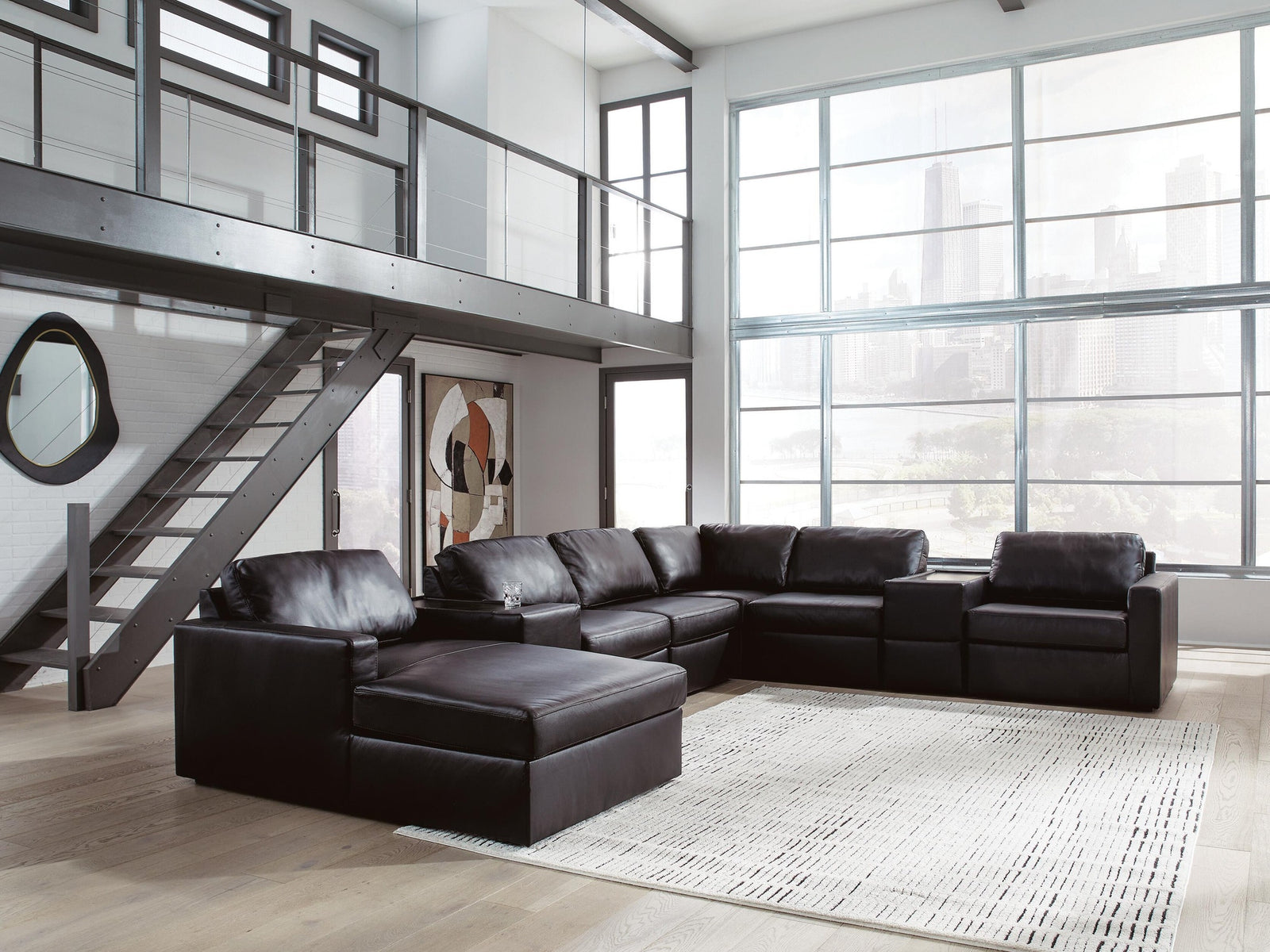 Modmax II 8-Piece Sectional with Chaise and Storage Consoles (74305-SI) - Image 2