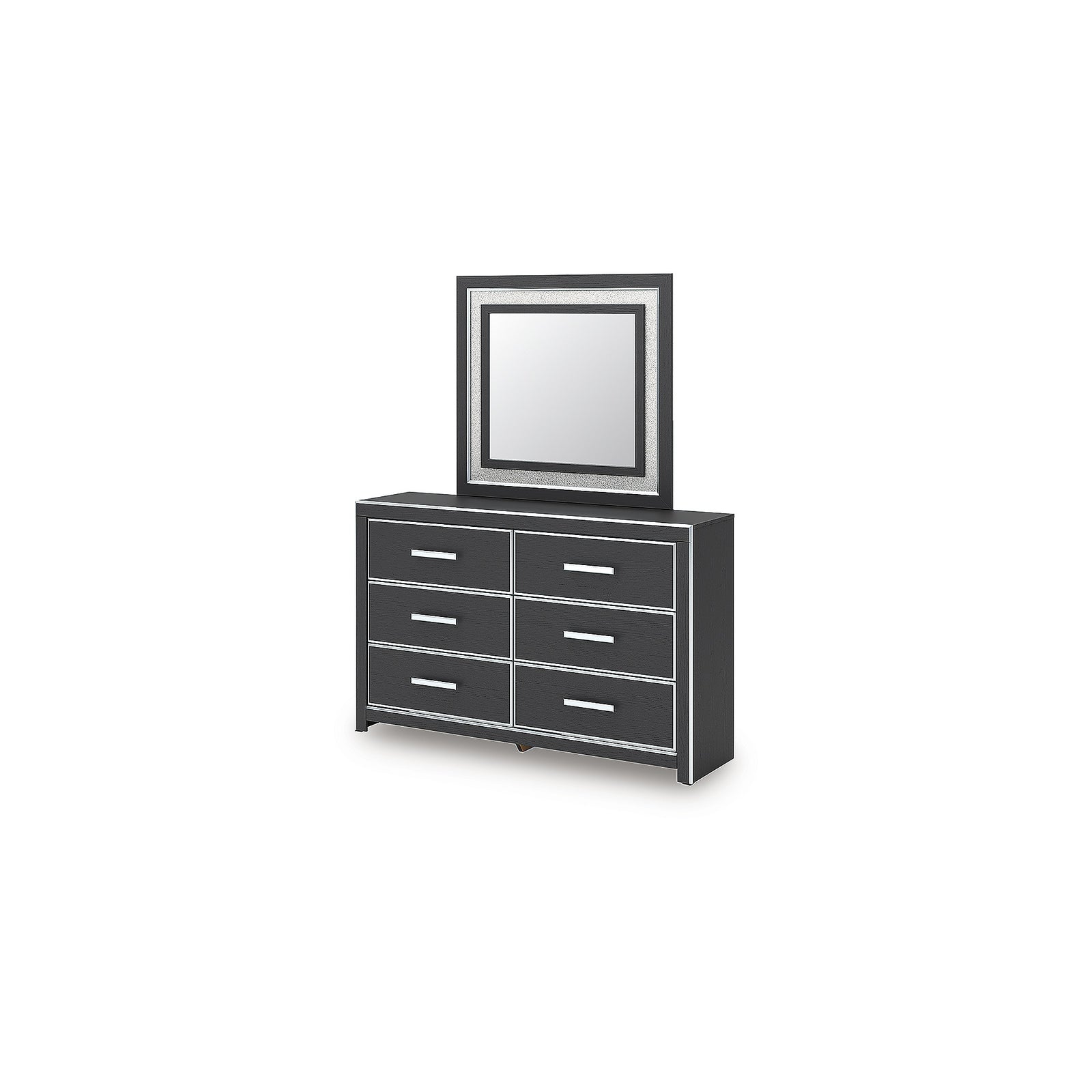 Zuraleus Queen Upholstered Bed, Dresser, Mirror and Nightstand (PCB3380-SI) - Image 8