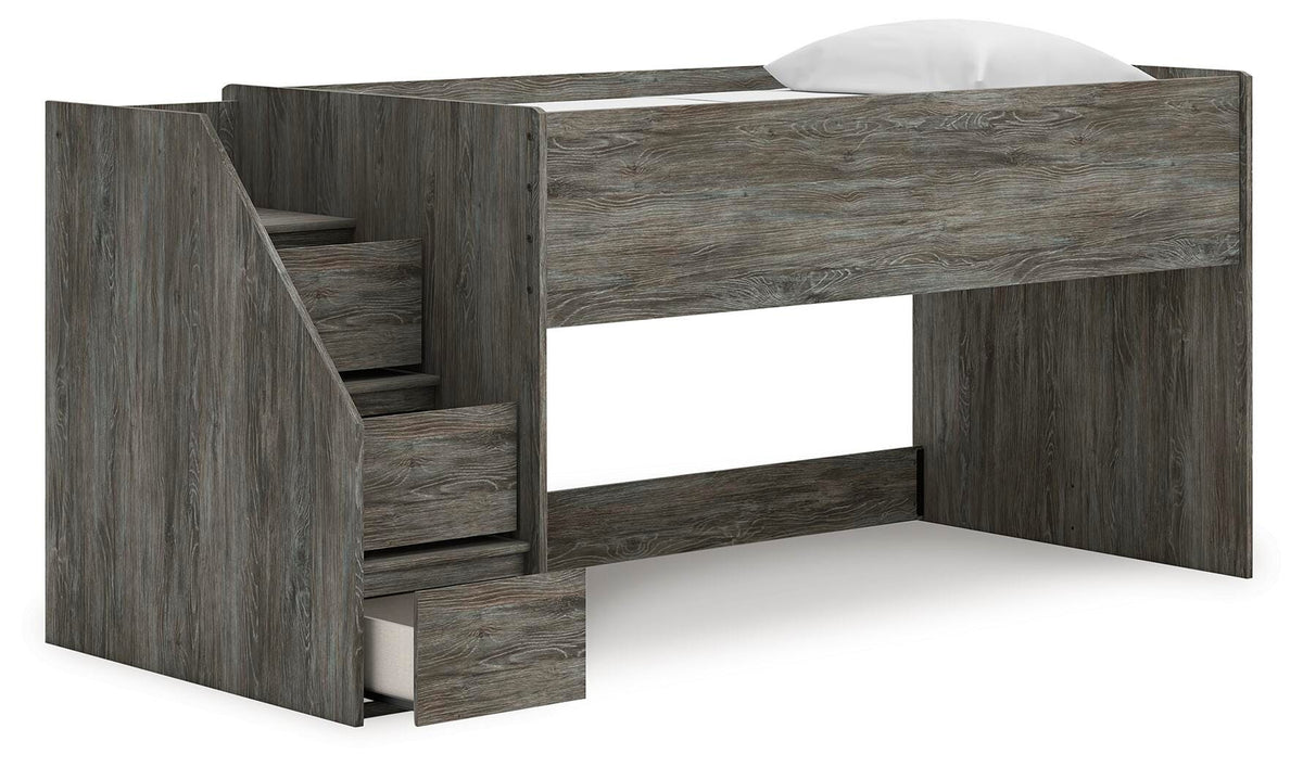 Frandern Loft Bed (Youth) - Gray  (B4480-SI) - Image 3