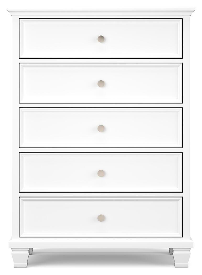 Fortman Chest of Drawers - White  (B680-SI)