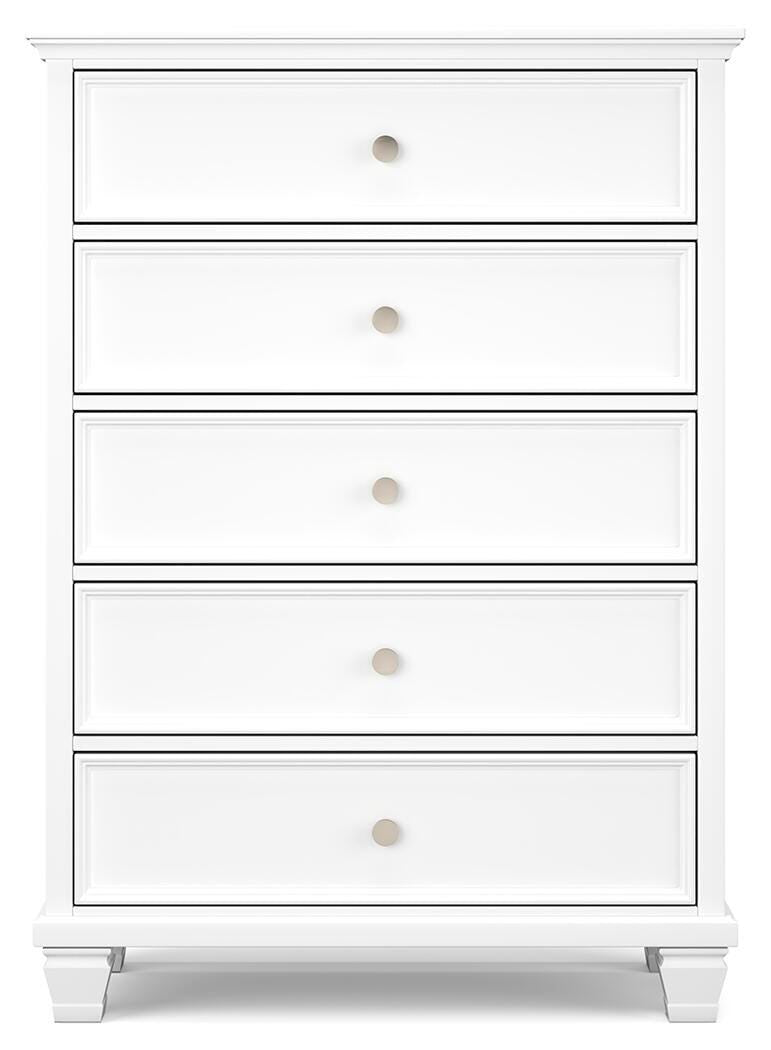 Fortman Chest of Drawers - White  (B680-SI)