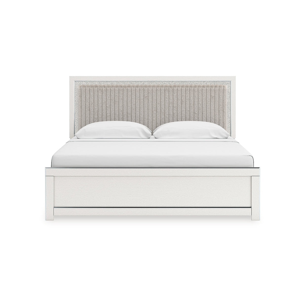 Zuraleus King Upholstered Panel Platform Bed (PCB3381-SI) - Image 4
