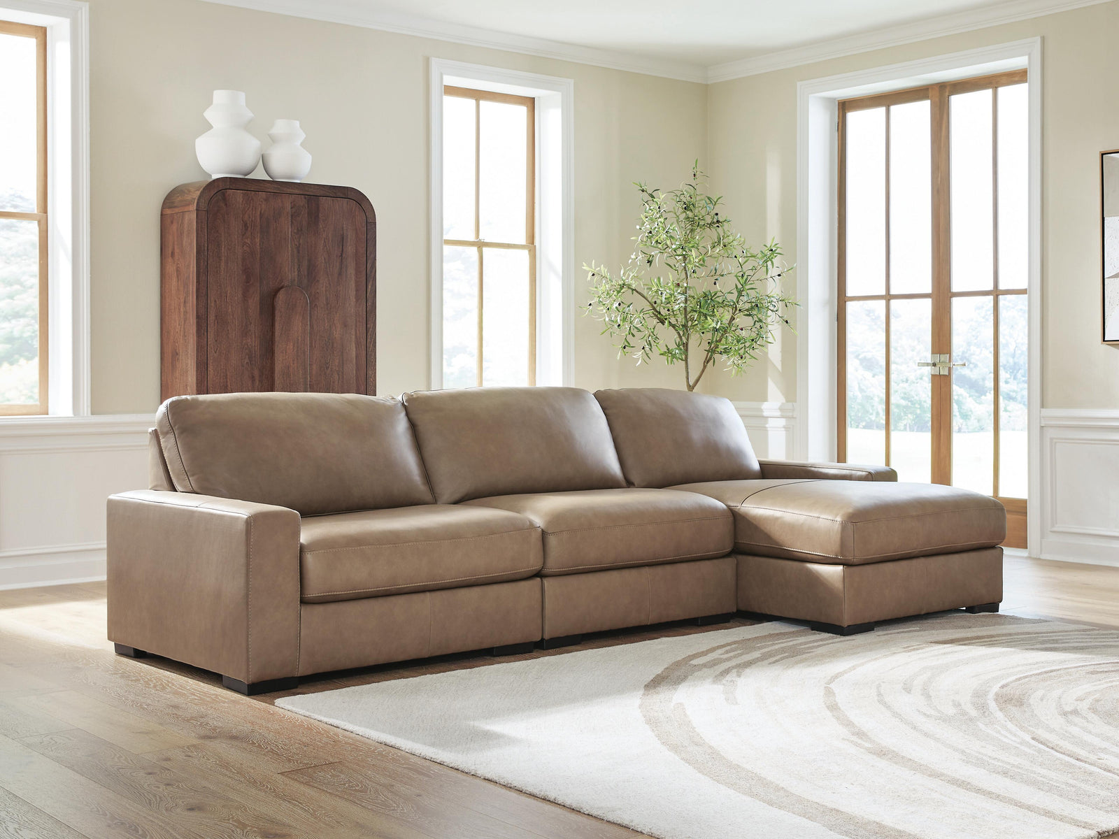Veronella 3-Piece Sectional with Chaise (76106-SI) - Image 3