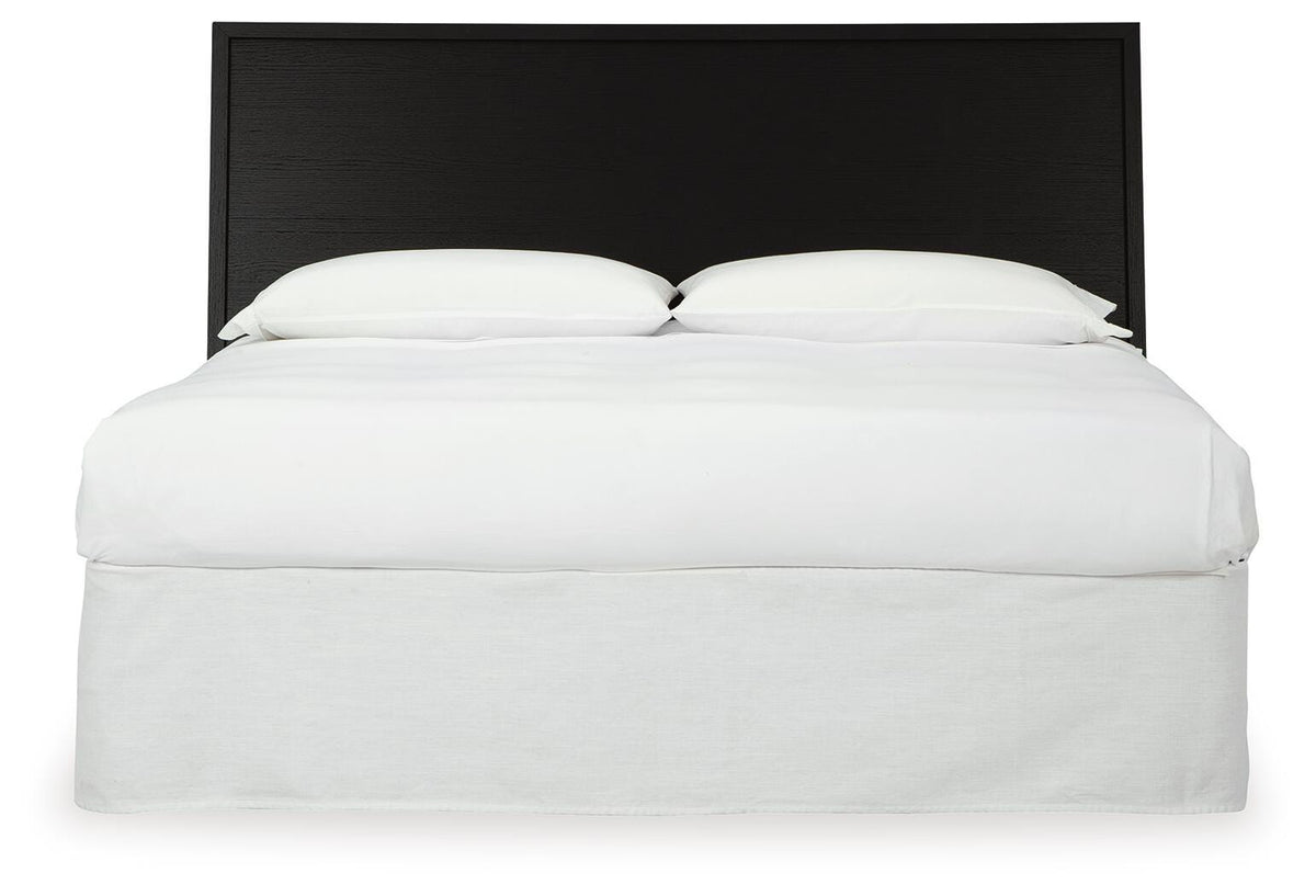 Danziar Panel Headboard - Black  (B1013-SI) - Image 3