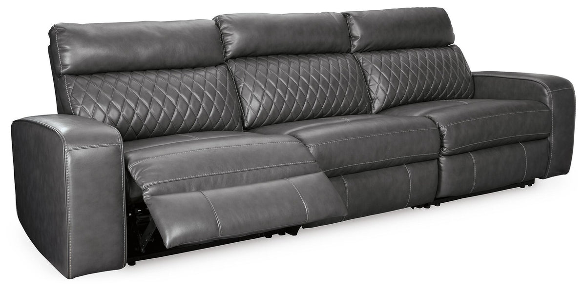Samperstone 3-Piece Power Reclining Sectional Sofa (55203-SI) - Image 3