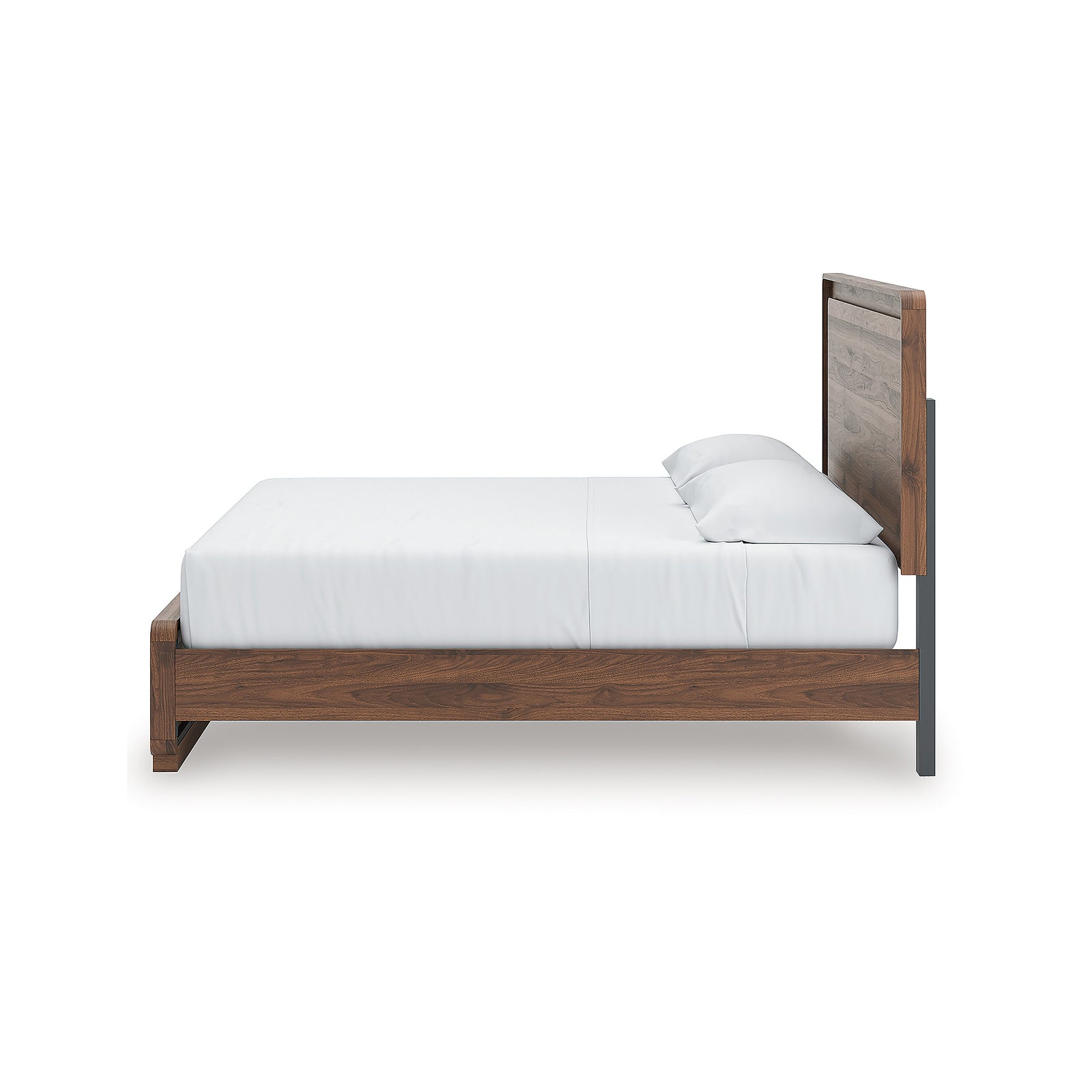 Fortlorn King Panel Bed and 2 Nightstands (PCB386-SI) - Image 7
