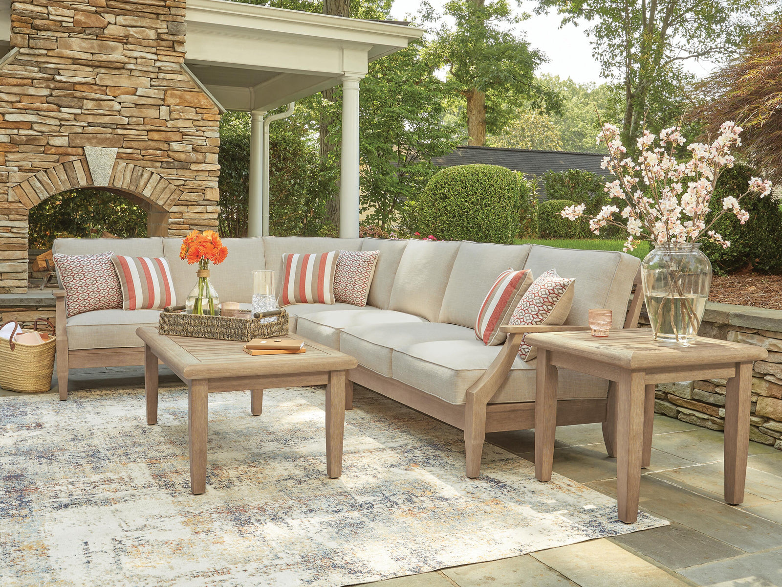 Clare View 4-Piece Outdoor Sectional (P801-SI) - Image 2