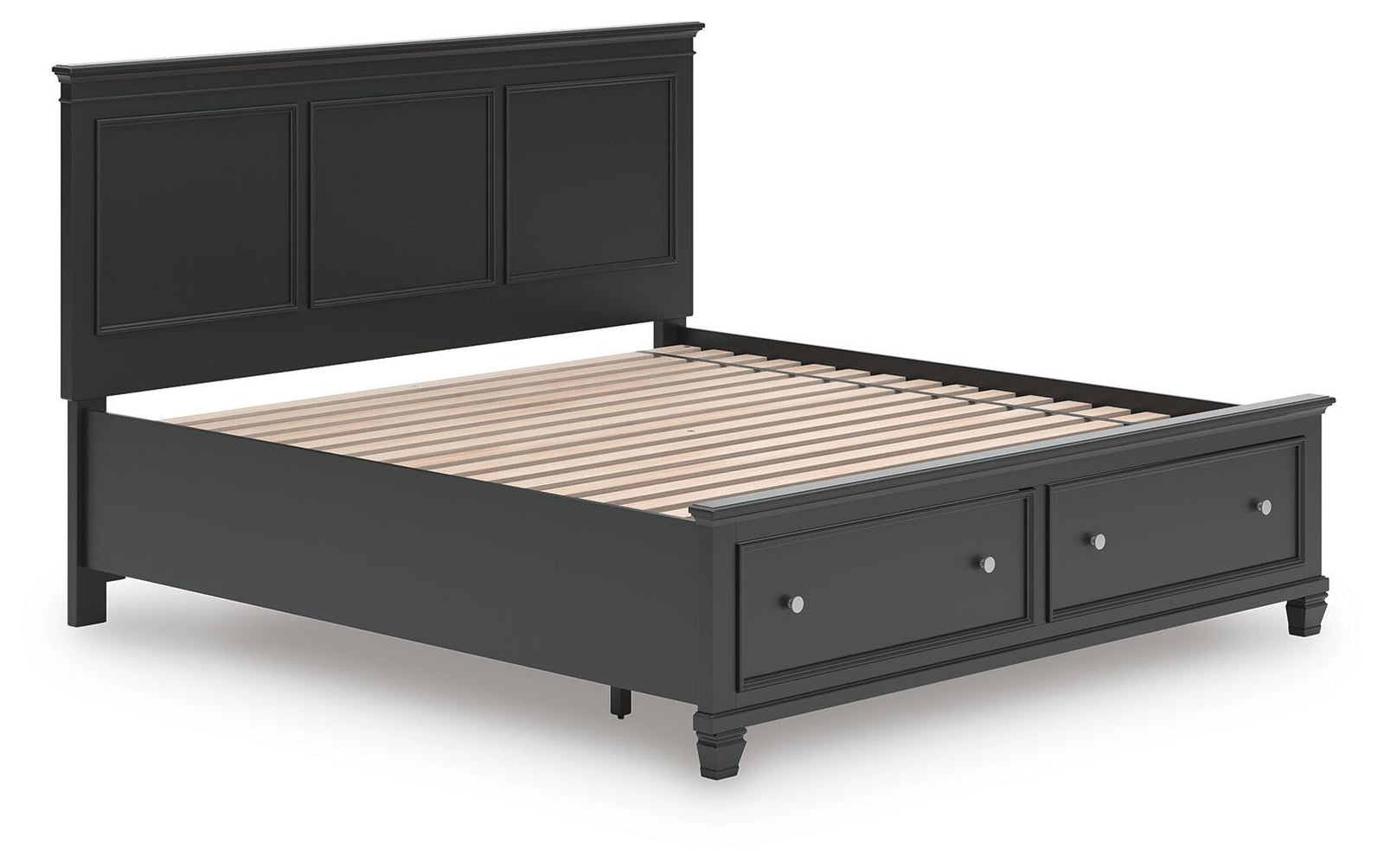 Lanolee Panel Storage Bed - Black  (B687-SI) - Image 3