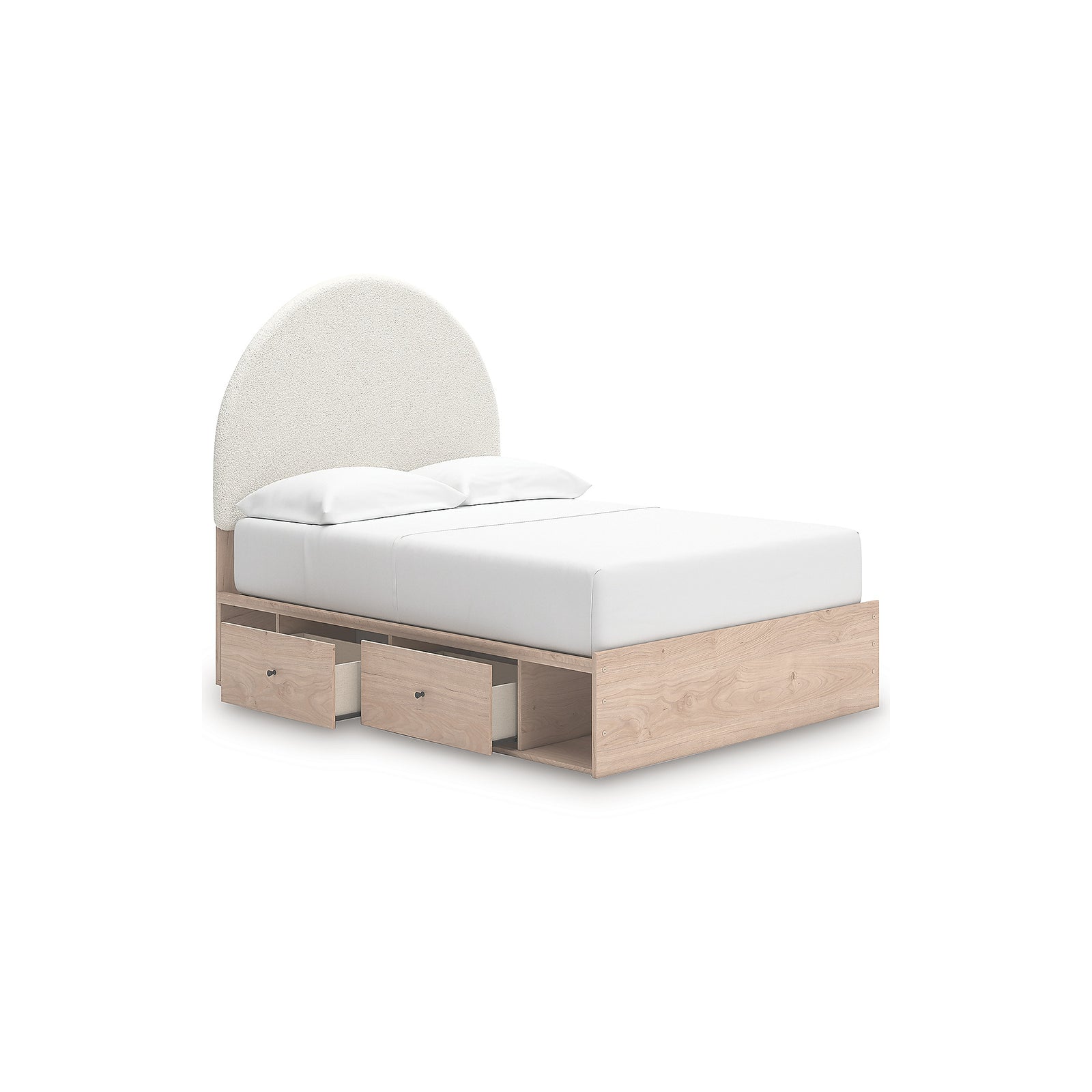 Arloster Full Upholstered Panel Bed with Storage (PCB1566-SI) - Image 5