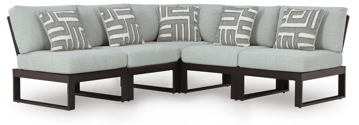 Beachloft 5-Piece Outdoor Sectional (P490-SI)