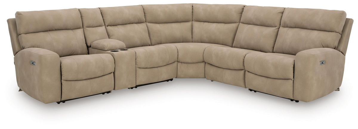 Next-Gen Durapella 6-Piece Power Reclining Sectional (61004-SI)