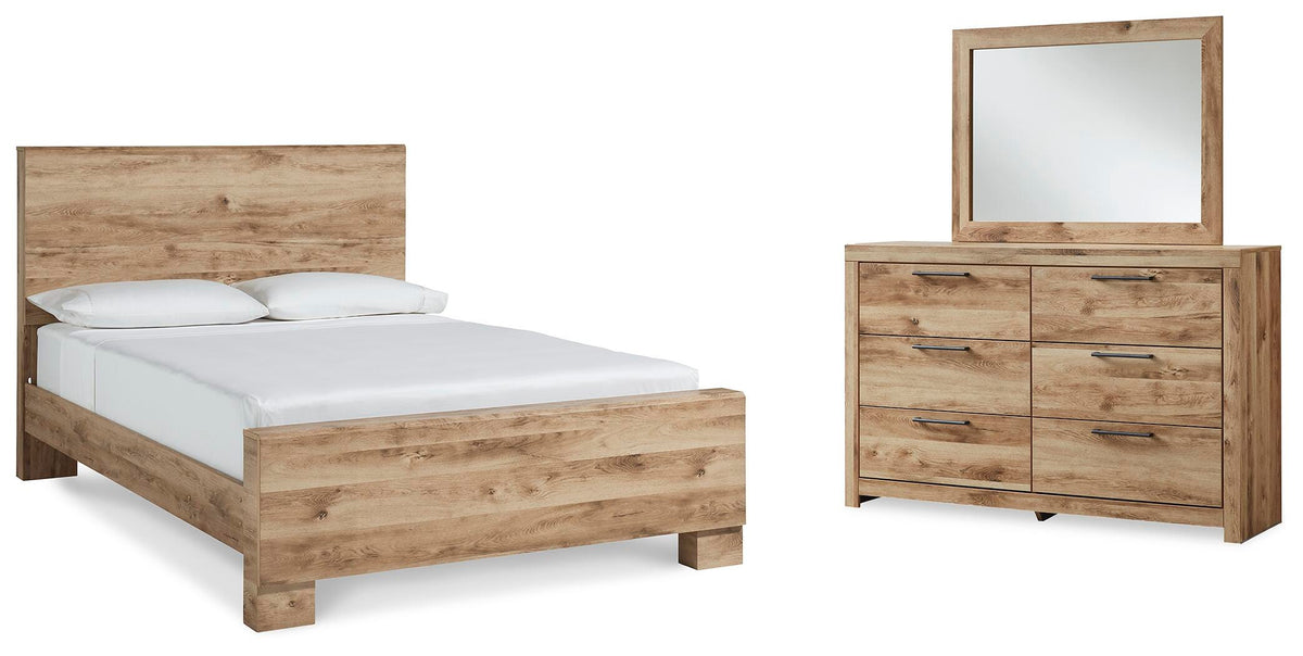 Hyanna Panel Bed, Dresser and Mirror - Tan Brown  (B1050-SI) - Image 2