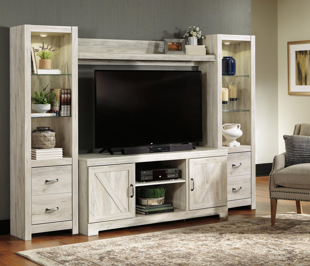Bellaby 4-Piece Entertainment Center (W331-SI) - Image 8