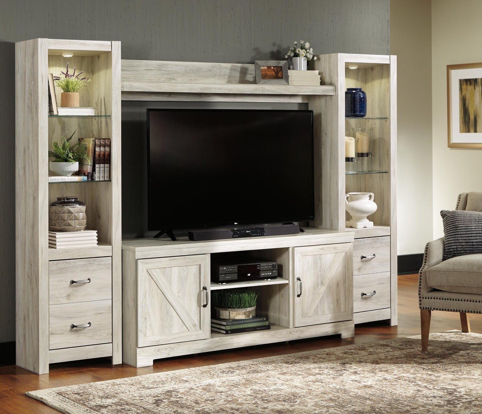 Bellaby 4-Piece Entertainment Center (W331-SI) - Image 8