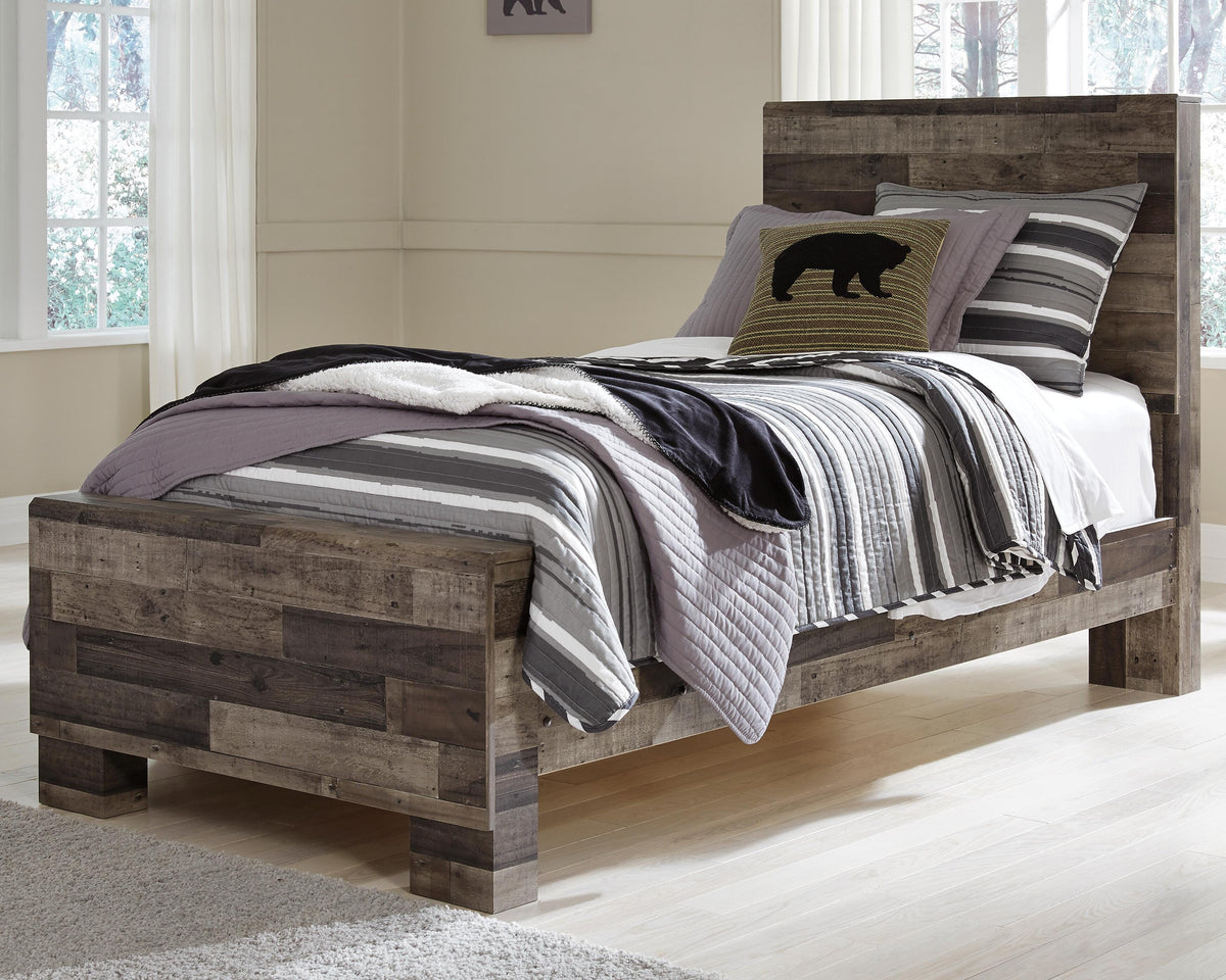 Derekson Panel Bed, Dresser and Mirror (B200-SI) - Image 5