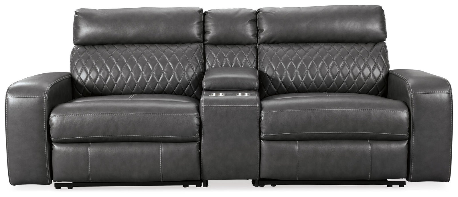 Samperstone 3-Piece Power Reclining Sectional Loveseat (55203-SI)