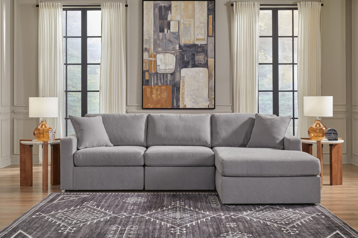 Modmax 3-Piece Sectional Sofa Storage Chaise (92104-SI) - Image 5