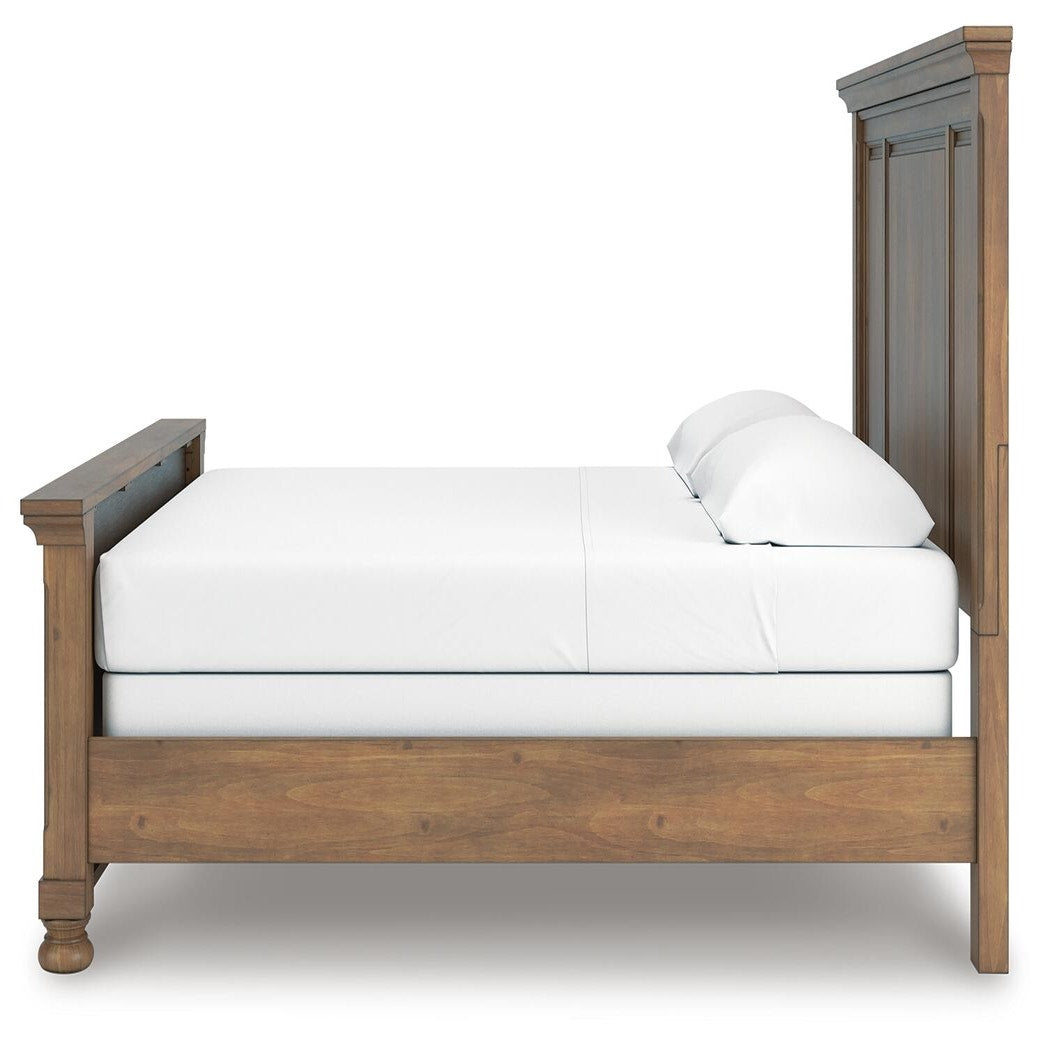 Feddinger King Panel Bed, Dresser, Mirror, Chest and 2 Nightstands (PCB779-SI) - Image 21