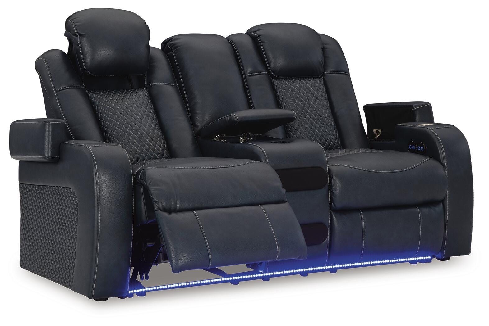 Fyne-Dyme Power Reclining Sofa, Loveseat and Recliner (36603-SI) - Image 4