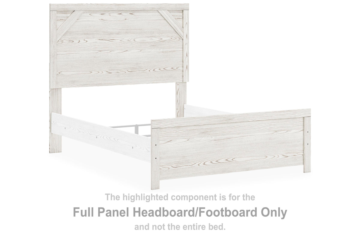 Gerridan Panel Headboard/Footboard - White/Gray  (B1190-SI)