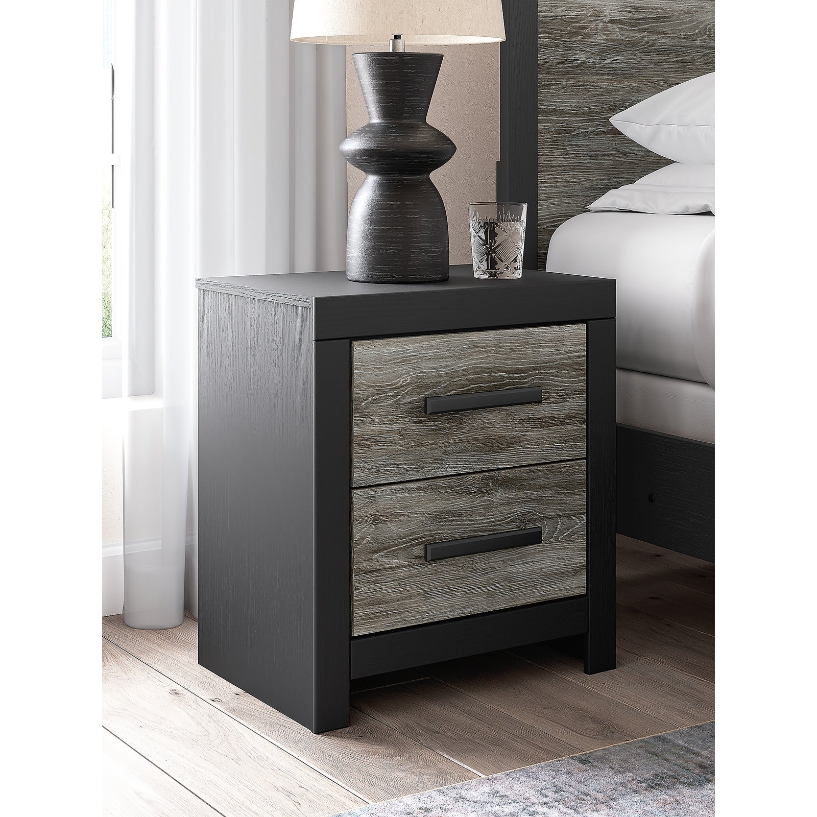 Broachmyn Queen Bookcase Panel Bed, Dresser and Nightstand (PCB1118-SI) - Image 26