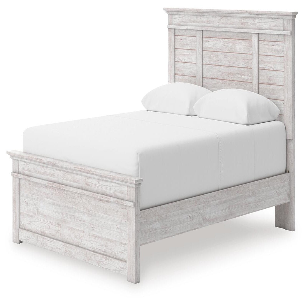 Makidern Queen Panel Bed with Storage, Dresser and Mirror (PCB1171-SI) - Image 15