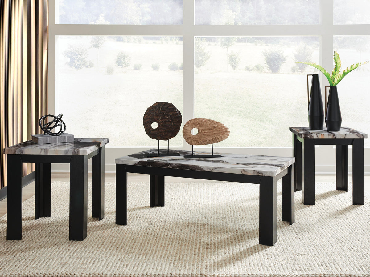 Jazmore Table (Set of 3) - Dark Brown  (T255-SI) - Image 2