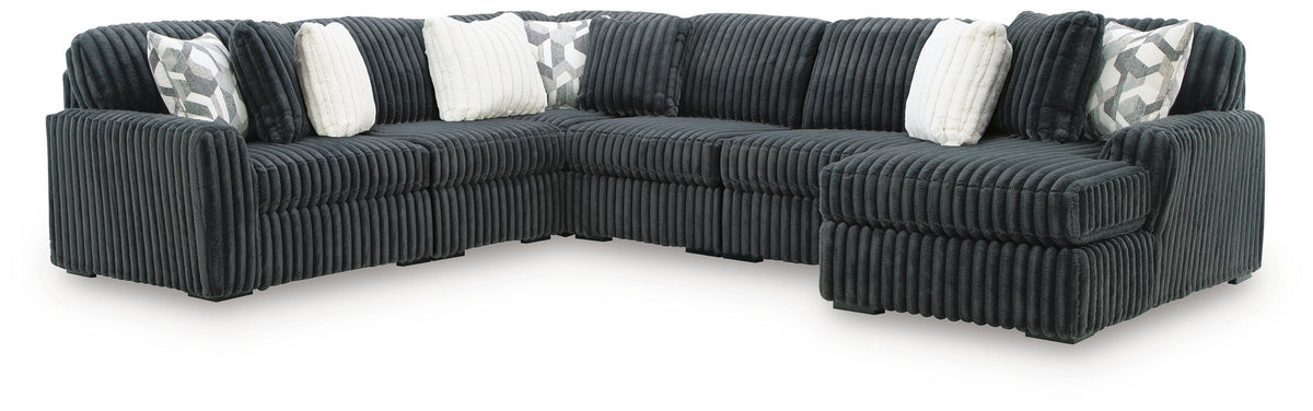 Midnight-Madness 6-Piece Sectional with Chaise (98105-SI)