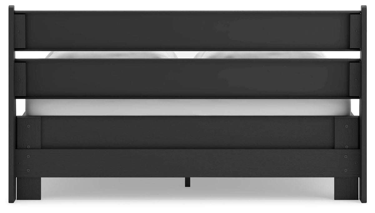 Socalle Panel Platform Bed - Black  (EB1865-SI) - Image 5