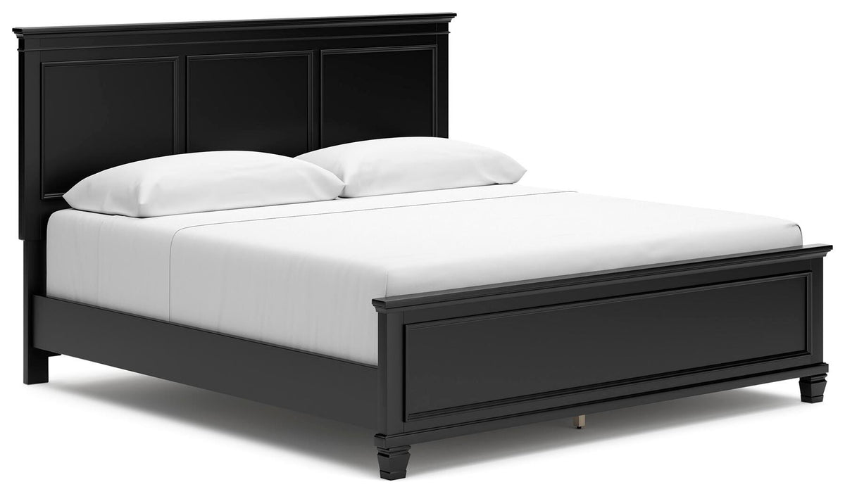 Lanolee Panel Bed, Dresser, Mirror, Chest and 2 Nightstands - Black  (B687-SI) - Image 18