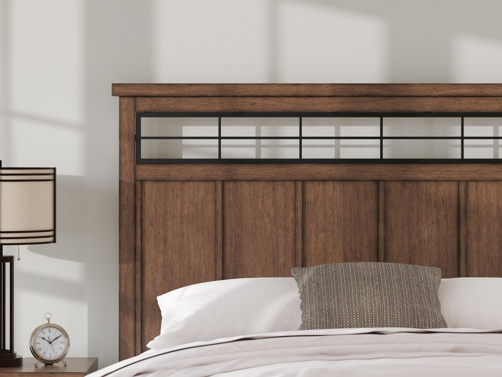 Taffenbrook Panel Storage Bed - Medium Brown  (B849-SI) - Image 10