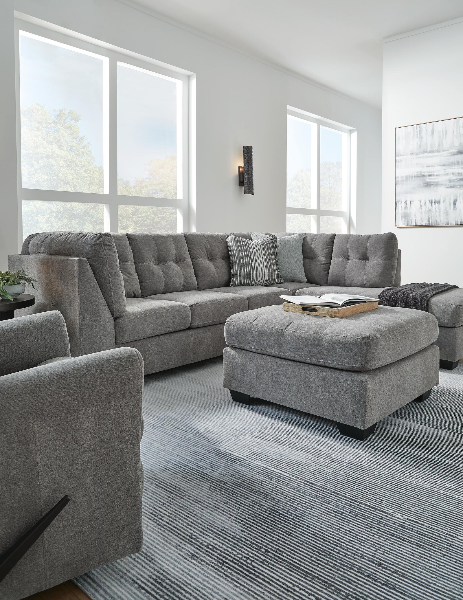 Marleton 2-Piece Sectional and Ottoman (55305-SI) - Image 12