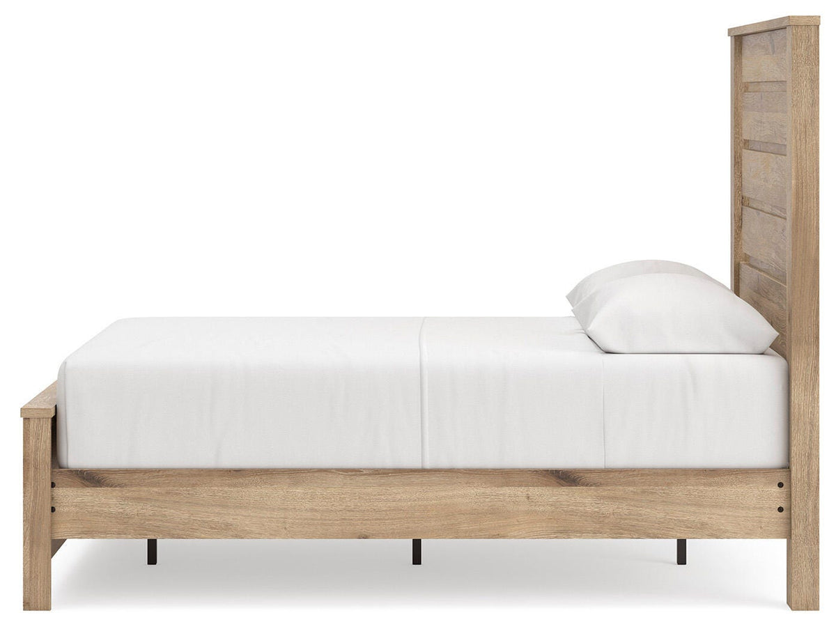 Brozmont Panel Platform Bed, Dresser and Mirror (B1045-SI) - Image 14