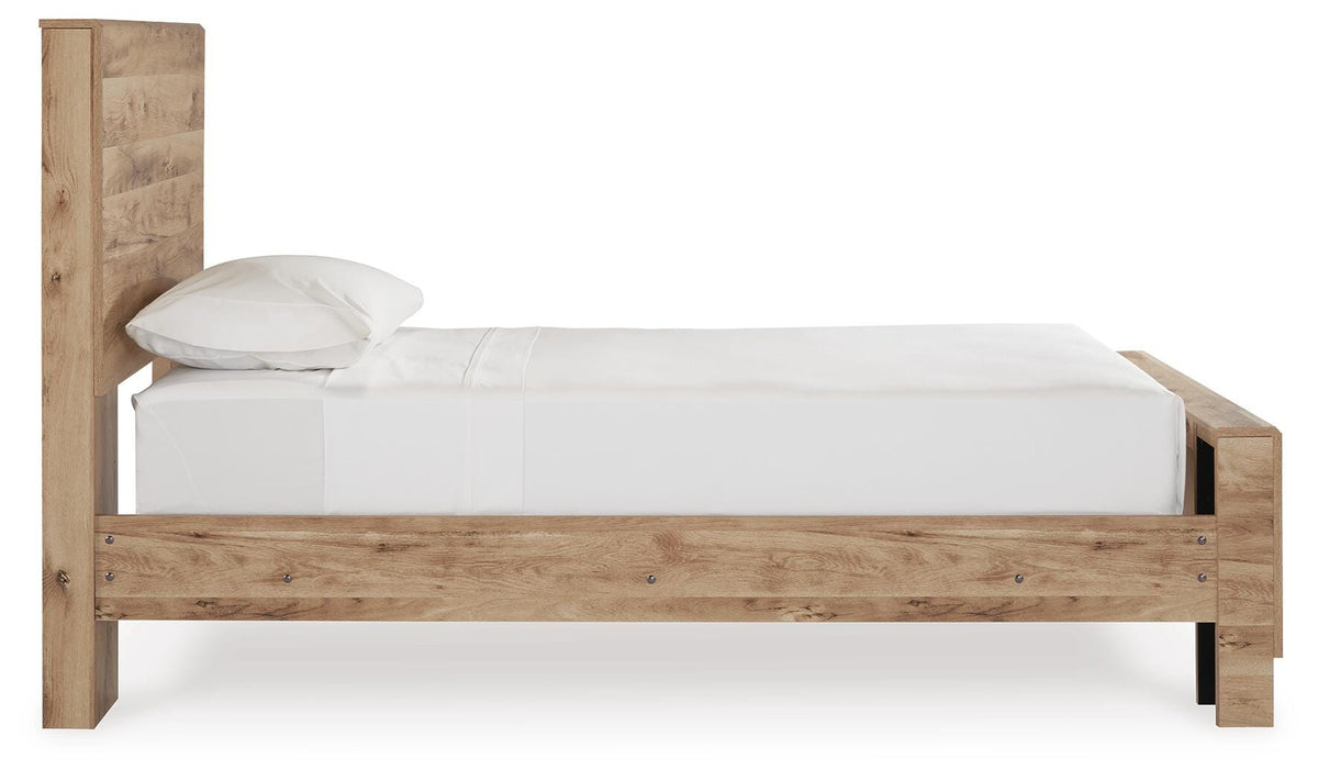 Hyanna Panel Bed, Dresser and Mirror - Tan Brown  (B1050-SI) - Image 6